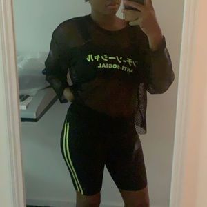 Oversized see through shirt